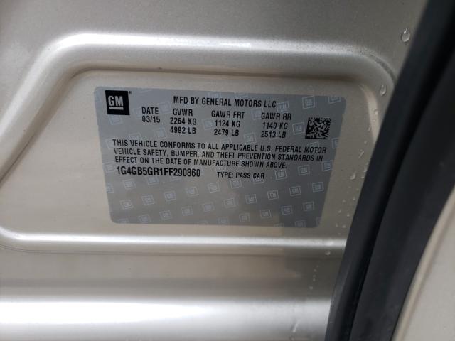 2015 BUICK LACROSSE 1G4GB5GR1FF290860