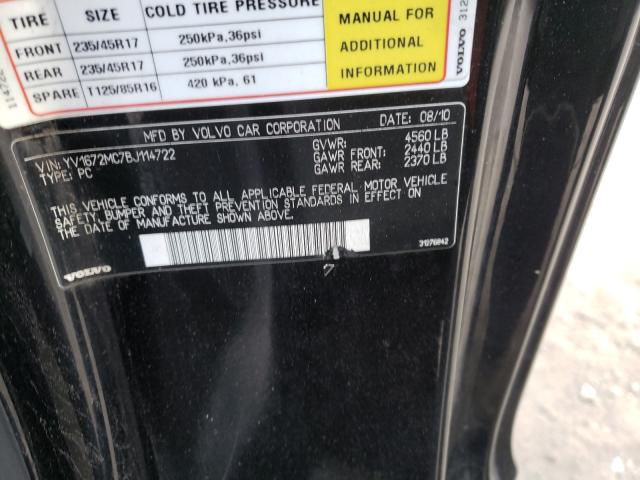 2011 VOLVO C70 T5 YV1672MC7BJ114722