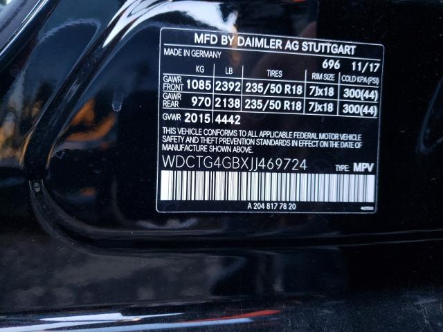 2018 MERCEDES-BENZ GLA 250 4M - WDCTG4GBXJJ469724