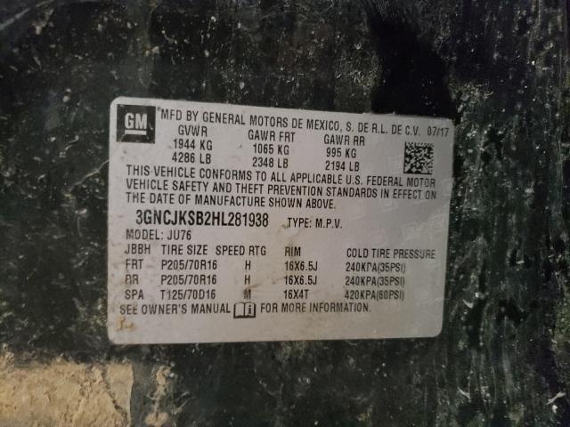 2017 CHEVROLET TRAX LS 3GNCJKSB2HL281938