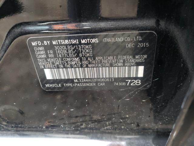 2015 MITSUBISHI MIRAGE ES ML32A4HJ2FH060613