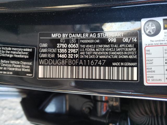 2015 MERCEDES-BENZ S 550 4MAT WDDUG8FB0FA116747