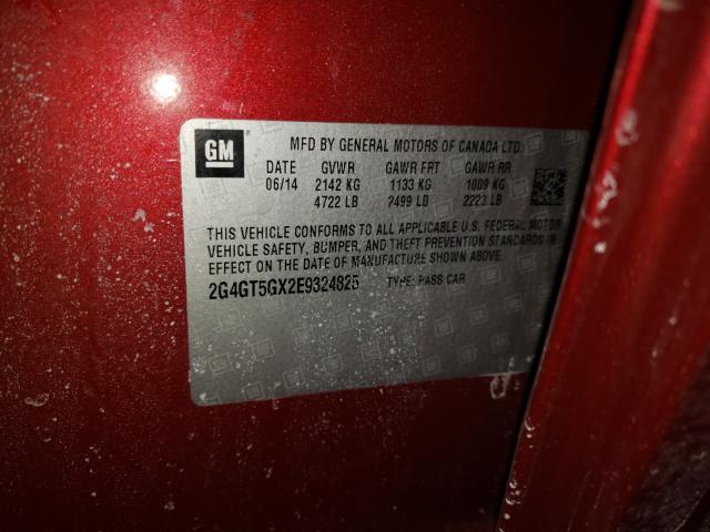2014 BUICK REGAL GS 2G4GT5GX2E9324825