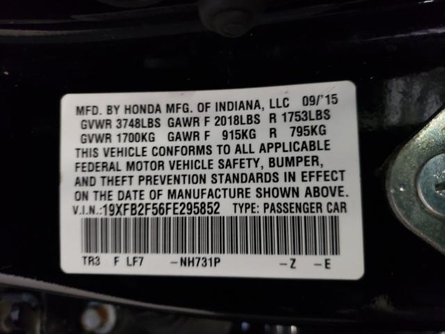 2015 HONDA CIVIC 19XFB2F56FE295852