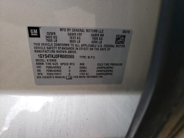 2015 CADILLAC ESCALADE E 1GYS4TKJ0FR685569