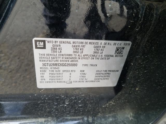 2016 GMC SIERRA K15 - 3GTU2MEC6GG250080