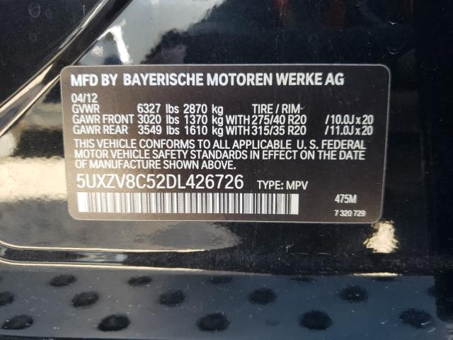 2013 BMW X5 XDRIVE5 5UXZV8C52DL426726