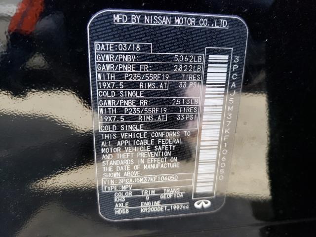 2019 INFINITI QX50 ESSEN 3PCAJ5M37KF106050