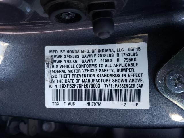 2015 HONDA CIVIC SE 19XFB2F78FE079003