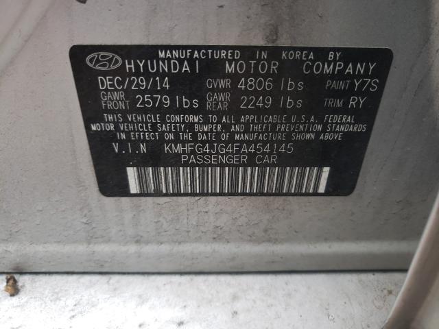 2015 HYUNDAI AZERA KMHFG4JG4FA454145