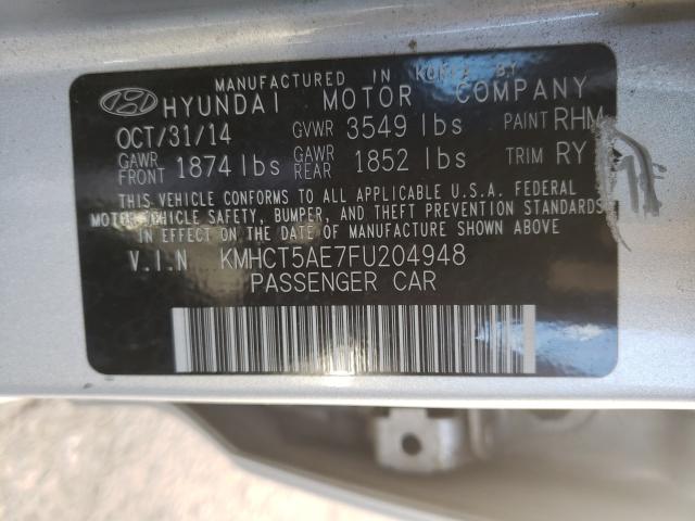 2015 HYUNDAI ACCENT GS KMHCT5AE7FU204948