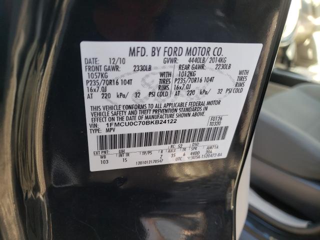 2011 FORD ESCAPE XLS 1FMCU0C70BKB24122