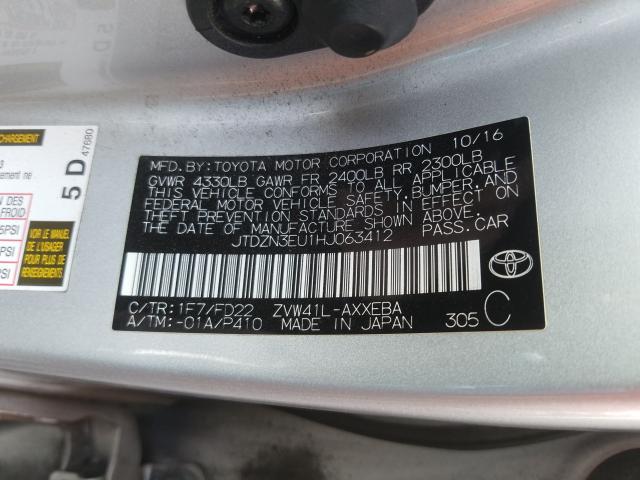 2017 TOYOTA PRIUS V JTDZN3EU1HJ063412
