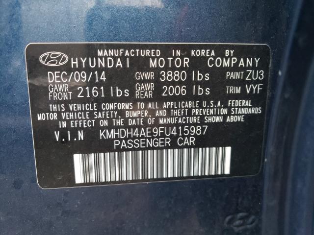 2015 HYUNDAI ELANTRA SE - KMHDH4AE9FU415987