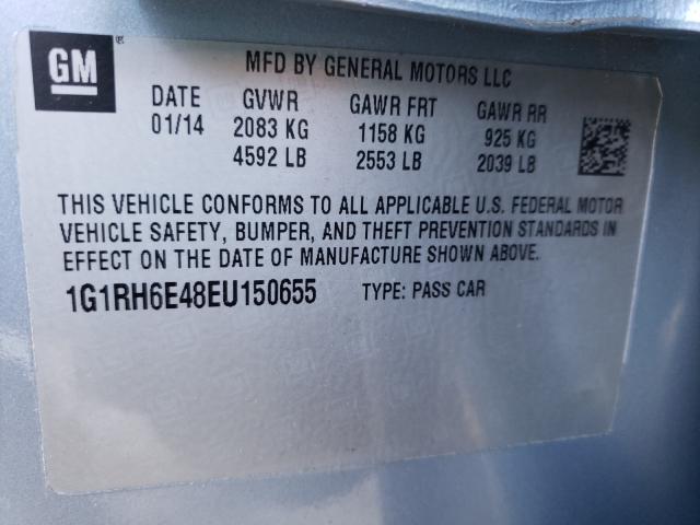 VIN 1G1RH6E48EU150655 2014 Chevrolet Volt no.10