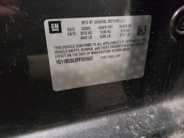 2015 CHEVROLET MALIBU 1G11B5SL2FF301693