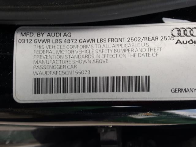2012 AUDI A6 PREMIUM WAUDFAFC5CN155073