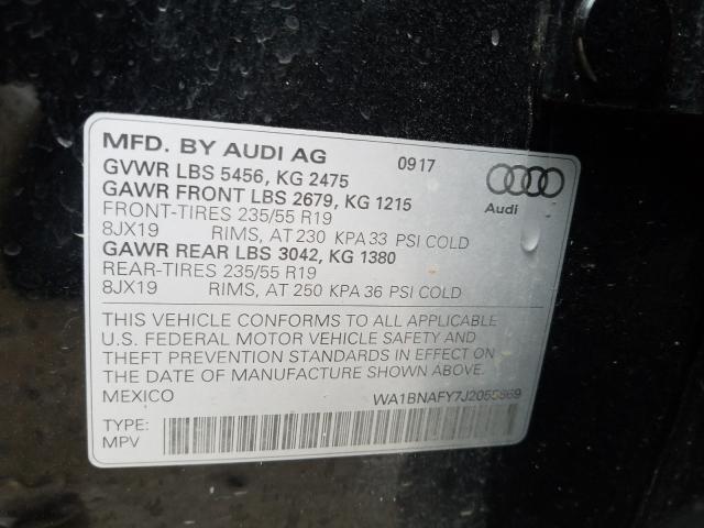 2018 AUDI Q5 PREMIUM WA1BNAFY7J2055669