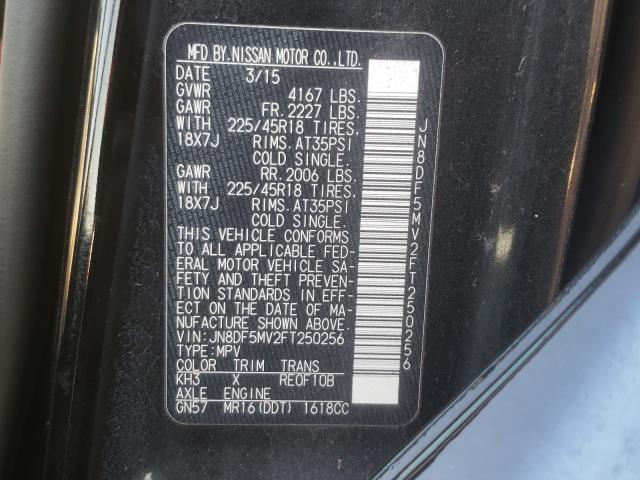 2015 NISSAN JUKE NISMO JN8DF5MV2FT250256