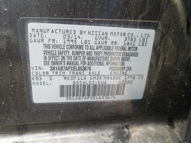 2014 NISSAN SENTRA S - 3N1AB7APXEL653676