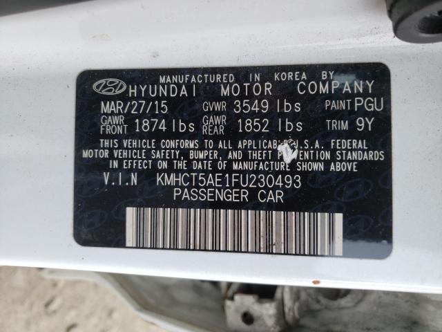2015 HYUNDAI ACCENT GS KMHCT5AE1FU230493