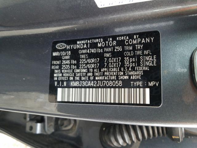 2018 HYUNDAI TUCSON KM8J3CA42JU708058