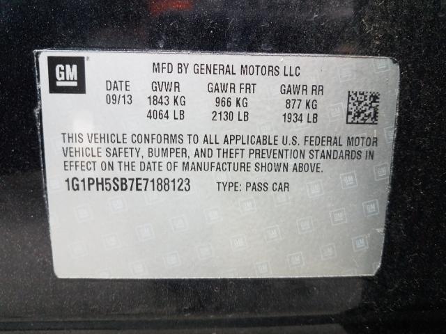 2014 CHEVROLET CRUZE ECO 1G1PH5SB7E7188123