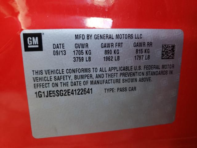 2014 CHEVROLET SONIC LTZ 1G1JE5SG2E4122641
