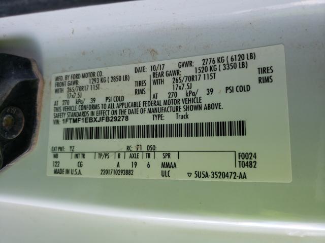 2018 FORD F150 - 1FTMF1EBXJFB29278