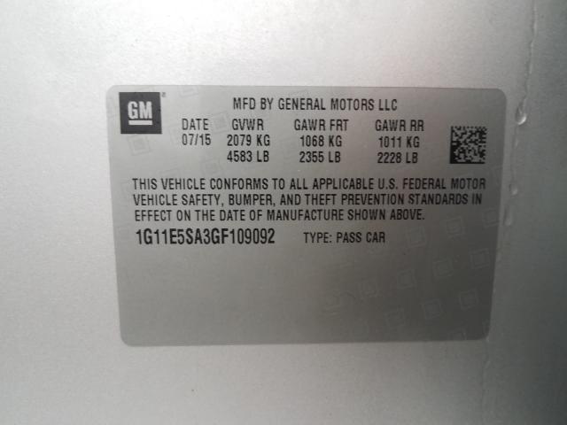 2016 CHEVROLET MALIBU LIM 1G11E5SA3GF109092