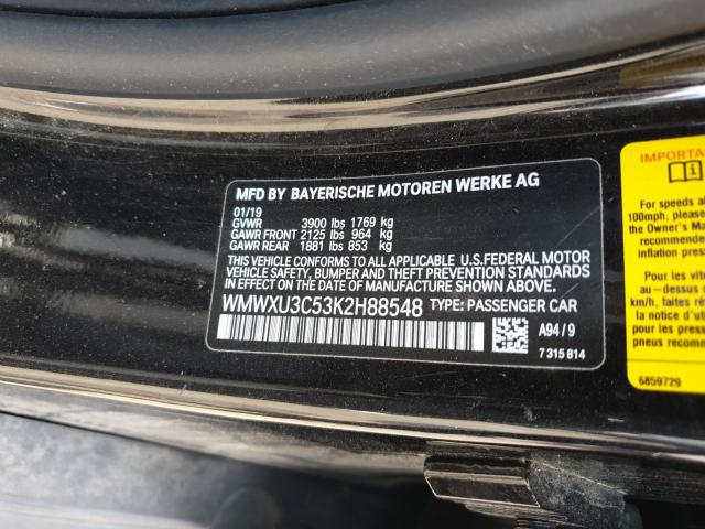 2019 MINI COOPER S WMWXU3C53K2H88548