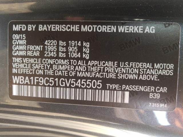2016 BMW 228 I SULE WBA1F9C51GV545505