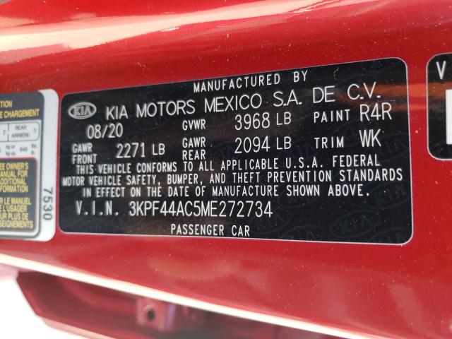 2021 KIA FORTE 3KPF44AC5ME272734