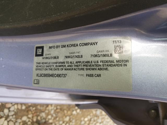2014 CHEVROLET SPARK LS - KL8CB6S94EC490737