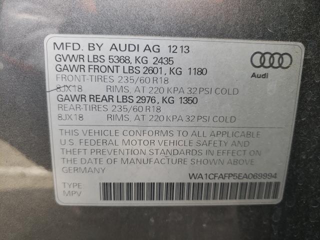 2014 AUDI Q5 PREMIUM WA1CFAFP5EA069994