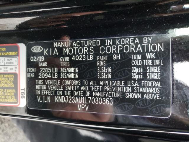2020 KIA SOUL LX KNDJ23AU1L7030363