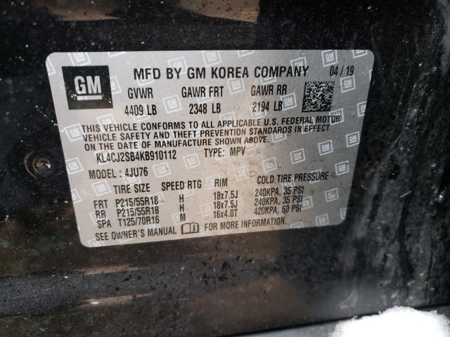 2019 BUICK ENCORE SPO KL4CJ2SB4KB910112
