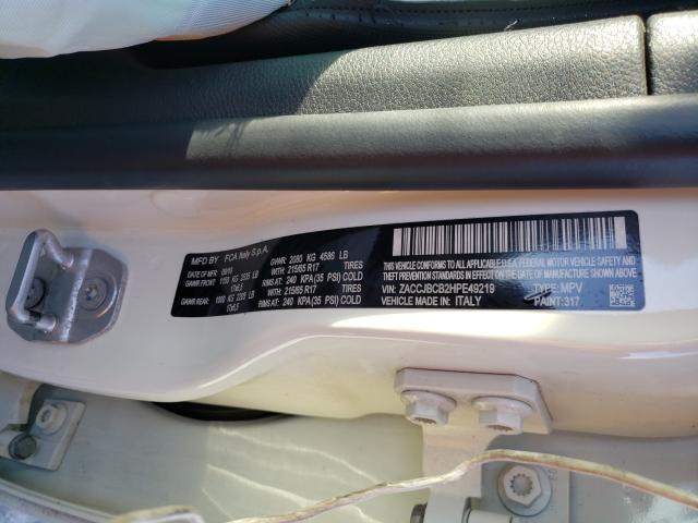 2017 JEEP RENEGADE T ZACCJBCB2HPE49219
