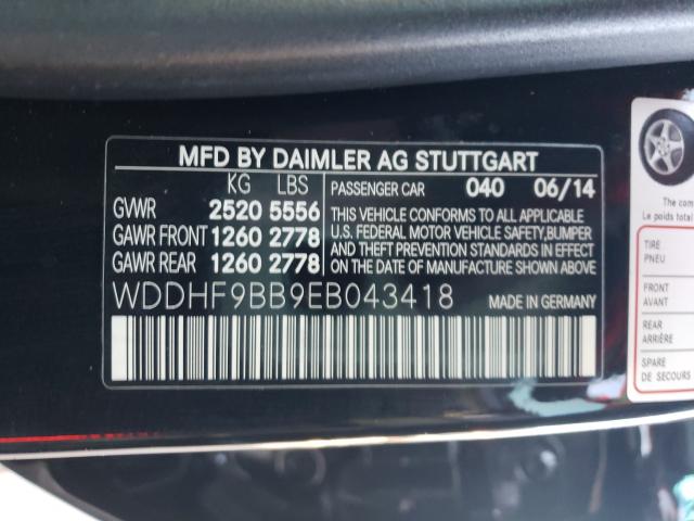 2014 MERCEDES-BENZ E 550 4MAT WDDHF9BB9EB043418