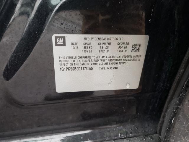 2013 CHEVROLET CRUZE LTZ 1G1PG5SB0D7173965