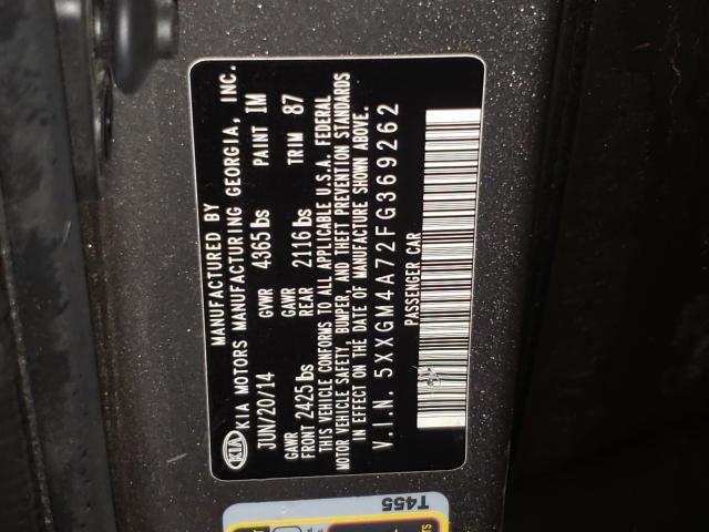2015 KIA OPTIMA 5XXGM4A72FG369262