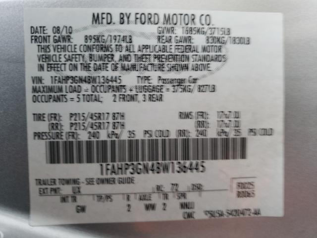 2011 FORD FOCUS SES 1FAHP3GN4BW136445
