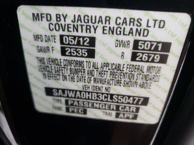 2012 JAGUAR XF PORTFOL SAJWA0HB3CLS50477