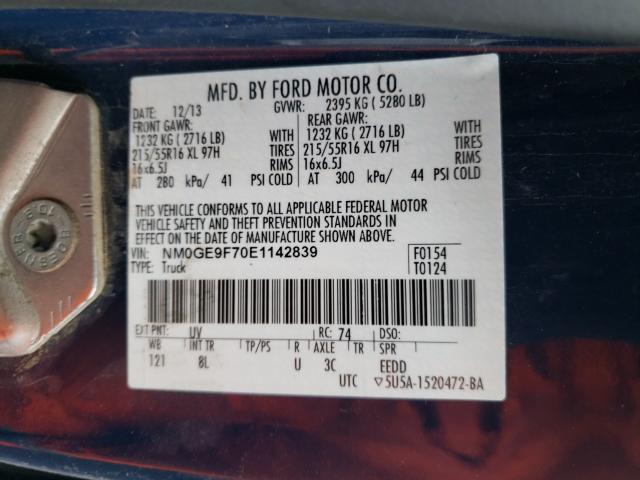 2014 FORD TRANSIT CO - NM0GE9F70E1142839