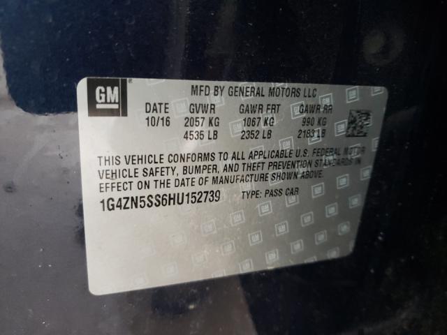 2017 BUICK LACROSSE P 1G4ZN5SS6HU152739