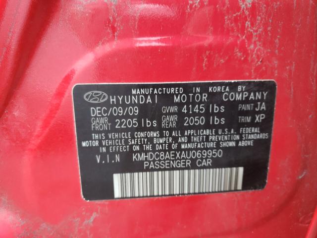 2010 HYUNDAI ELANTRA TO KMHDC8AEXAU069950