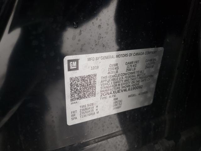 2020 CHEVROLET EQUINOX 2GNAXUEV4L6190092