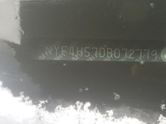 2013 HONDA PILOT EXL 5FNYF4H57DB072779