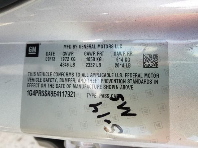 2014 BUICK VERANO CON 1G4PR5SK8E4117921