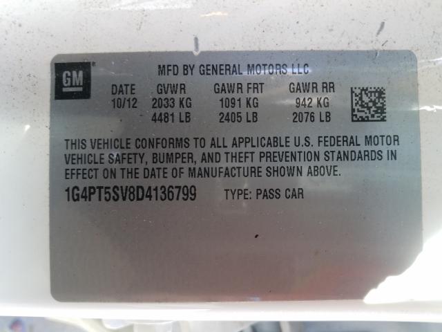 2013 BUICK VERANO PRE 1G4PT5SV8D4136799